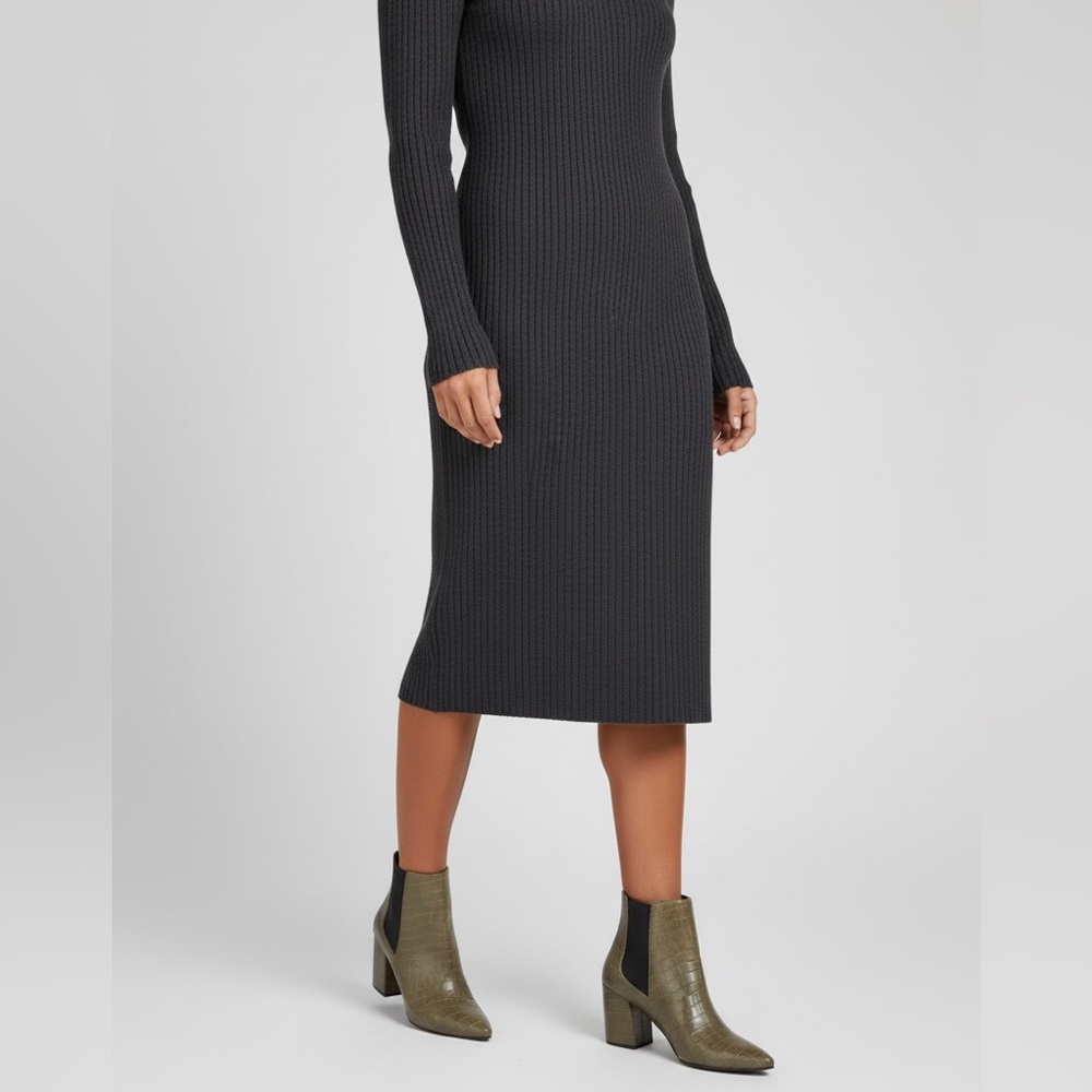 The Valentina Croc Embossed Block Heel Ankle Boots - Picture 6 of 15